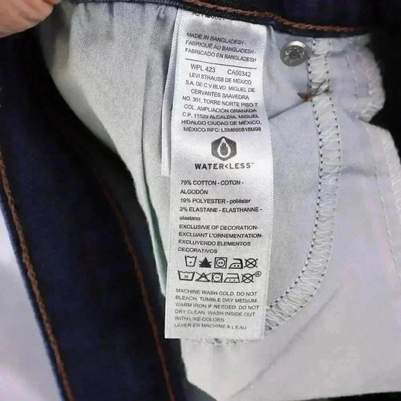 Women's Denizen by Levis Jeans High Rise Straight 38" x 28" - Picture 10 of 12